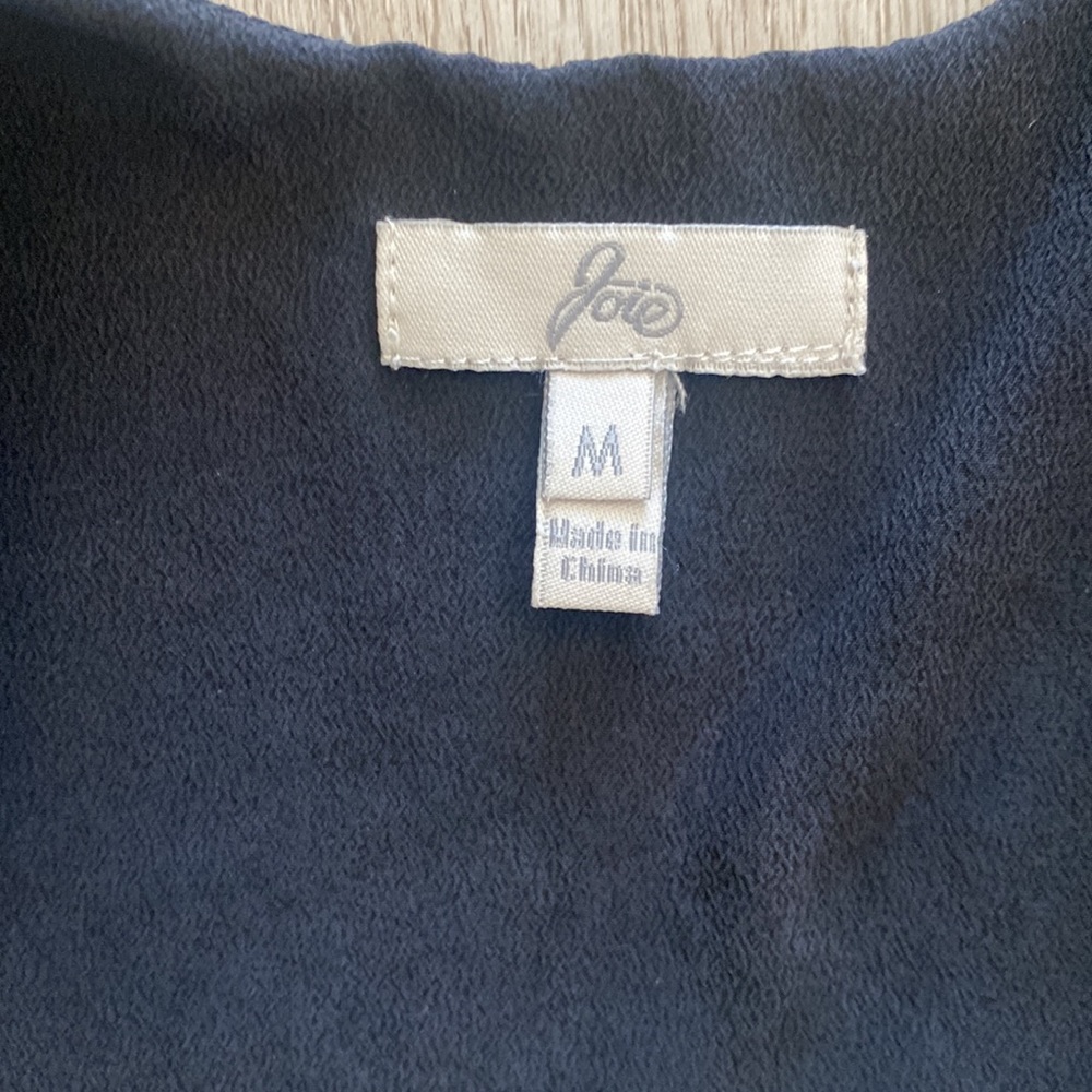 ❌SOLD❌ Joie dress shirt size Medium color black with white stripes - Picture 4 of 8